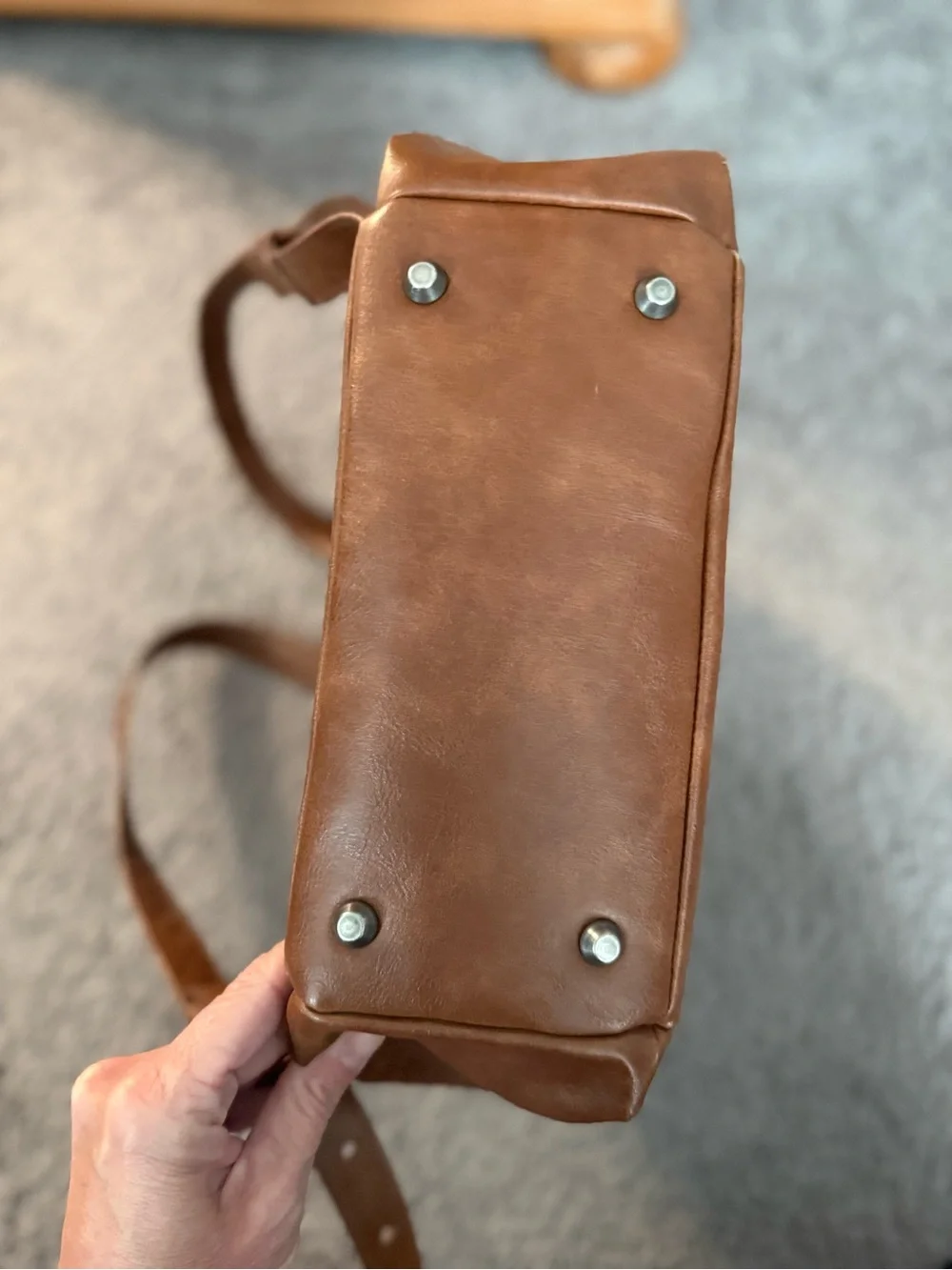 Brown Leather Backpack Tote - Classic Carry